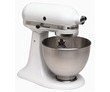 KitchenAid K45WSSWH Classic Series 4-1/2-Quart Stand Mixer with Spatula, White