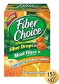 Fiber Choice Fiber Supplement, Low Sugar Tropical Orange, Hard Candy Drops 72 hard candy drops by Fiber Choice