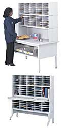 SAF7757GR WORKSURFACE,PULL-OUT,MAIL,GRAY