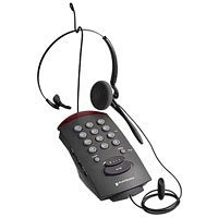 Projektoren: Plantronics T10 schnurgebundenes analog Telefon mit Headset DuoSet