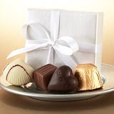 Godiva Chocolate: 4-piece Wedding/Party favor with White Ribbon (1.75 oz)