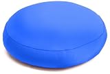 Mogu Moon 15-Inch Round Decorative Pillow, Royal Blue