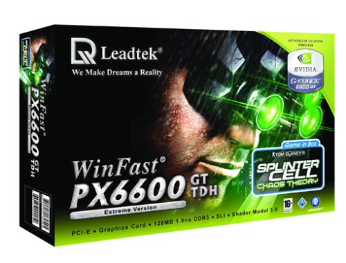 Lautsprecher: Leadtek WINFAST PX6600GT EXTREME Grafikkarte 128MB PCI-Express (PCI16X-EX DVI TVO + SPLINTER CELL 3)