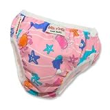 Medium: Imse Vimse Pink Sea Animals Swim Diaper (15-22 lbs)