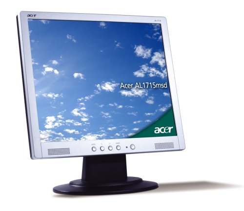 Elektronik und Foto: Acer AL1715msd 17 Zoll TFT Monitor schwarz/silber DVI (12ms Reaktionszeit)