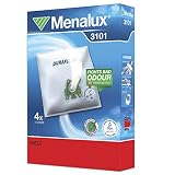 Menalux 3101 Pack of 4 Dustbags 1 motor filter to cut & 1 micro filter to cut
