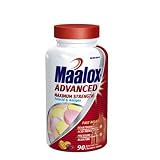Maalox Antacid & Antigas, Maximum Strength, Assorted Fruit, Quick Dissolve Tablets, 90 Count
