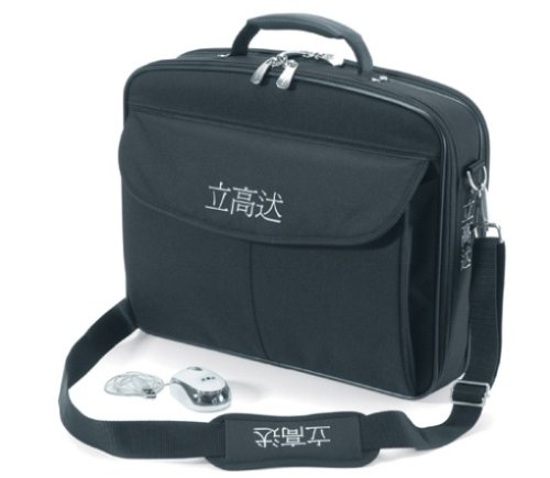 Digitalkameras: Dicota ZEN Spirit Bundle Notebooktasche 15.4 Zoll und USB-Maus im ASIA Look (wechselnde 7 Farben LED)