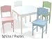Nantucket Table & 4 Pastel Chairs