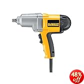 DEWALT DW292 Heavy-Duty 7.5 Amp 1/2-Inch Impact Wrench with Detent Pin Anvil