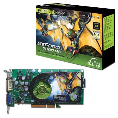Projektoren: Point Of View NVIDIA GF6600 GT 128MB AGP Grafikkarte, Retail