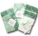 Green Cuddle Bug Baby Layette Set (1 Cuddle Bug Security Blanket, 1 Cloverleaf Swaddling Blanket & 2 Burpies)