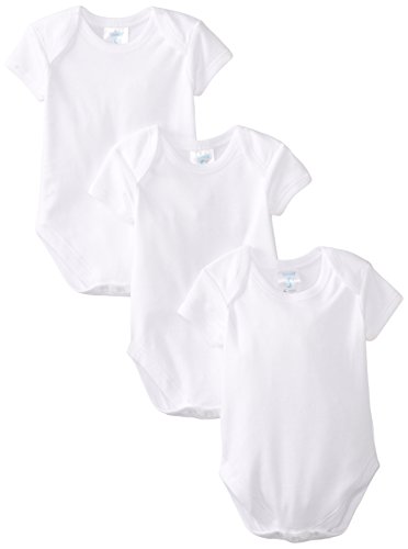 3 Pack Bodysuits - White: 6 Months