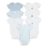 7 Pack Assorted Short Sleeve Bodysuits: 6 Months