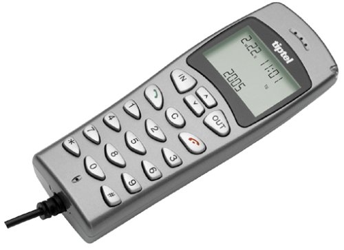 TV Ger&auml;te: Tiptel 115 USB-Phone silber,grau, USB-Telefon f�r Internettelefonie, VoIP