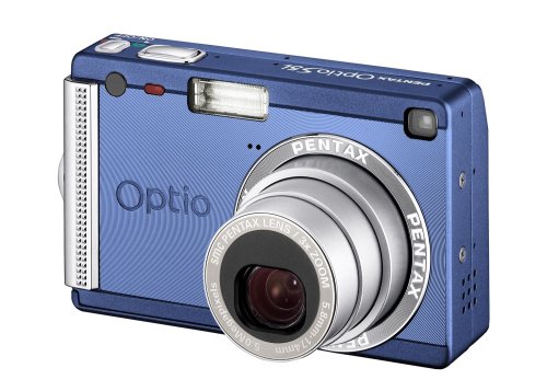 Projektoren: Pentax Optio S5i Digitalkamera (5 Megapixel) in blau