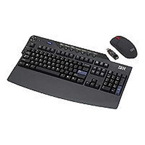 Navigationssysteme: IBM Business Black Enhanced Performance Wireless Tastatur schnurlos 104 Tasten US + Cordless Optical Maus Anthrazit
