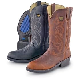 Men's Durango� 12" SPR� Red Mile Boots - They've got ranch-hard-workin' SPR leather working for them... but these Durango 12" Red Mile Boots are almost too nice to wear for work! SPR Leather is tanned by 3 separate processes making it 3 times stronger, 2 1/2 times more abrasion-resistant, and more acid and chemical resistant than conventional tanned leather. SPR leather resists caustic chemicals and barnyard acids. But take a look at the handsome Western stitching... you may need to get one pair for work and one for play! One of the most durable leathers in the footwear industry, plus all this: Patented Comfort Core cushion insole with flexible forepart acts as a superior shock absorber and an energy-return system to keep you moving easy. They help these match the comfort of athletic shoes without sacrificing the durability of a boot; Durable, oil-resistant Durango Longhorn outsole; Strider heel with stable feel; Leather-lined shaft and vamp, a sign of superior quality that makes 'em extra durable; Taped side seams to help keep the shaft in shape; Comfort Core Goodyear welt makes them stable, and repairable down the line; Each weighs approx. 22 ozs. One more note of genuine Western flair... the pull-on holes at the top of the shaft. State Color, Width and Size. You're going to enjoy way, way more than a mile of striding in these Red Miles! Order yours ONLINE now! Please Note: This item is shipped directly from the factory. Please allow an extra 2-4 weeks for delivery... sorry no express shipping available. 