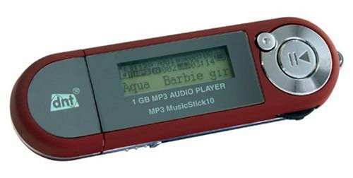 Digitalkameras: dnt MusicStick 10 N Tragbarer MP3-Player 1 GB rot