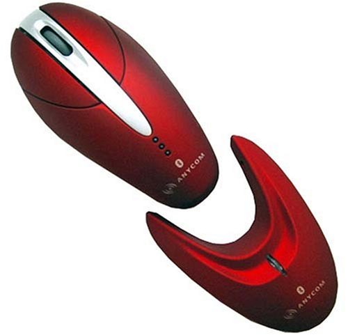 Elektronik und Foto: ANYCOM BTM Maus mit intergrietem AAA rot