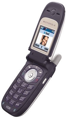 MP3 Player: Motorola V220 schwarz Handy