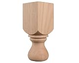 Unfinished Cherry Furniture Leg