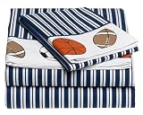 InStyle Home Collection In Play 200-Thread-Count Twin Sheet Set, Navy