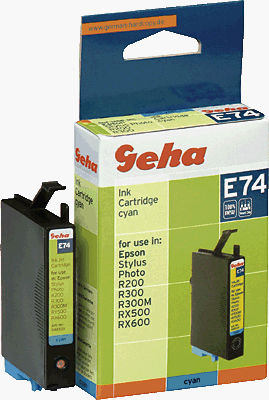 Handys Ohne Vertrag: Geha Patrone E74 Tinte cyan Stylus Photo R200/R300/RX500/RX600