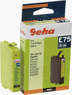 Handys Ohne Vertrag: Geha Patrone E75 Tinte schwarz Stylus Photo R200/R300/RX500/RX600