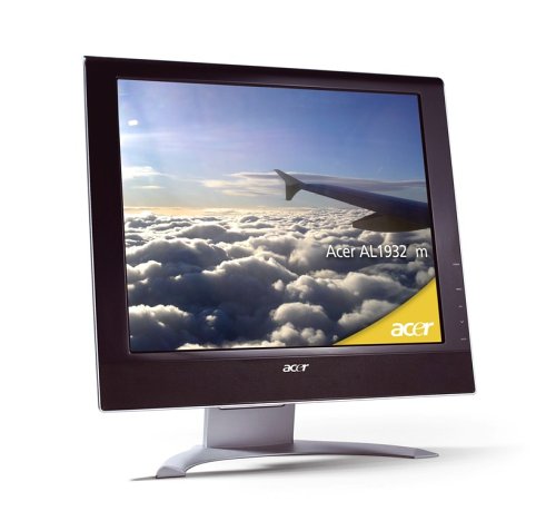 Elektronik Und Foto: Acer AL1932m 19 Zoll TFT Monitor schwarz/silber DVI (Kontrast 500:1, 12ms Reaktionszeit)