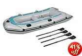 Coleman 4-Person Colossus Inflatable Boat with Oars