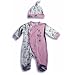 Baby's Own - Newborn Baby Girls Coverall Set, Pink, Yellow, White, Blue by BABYS OWN