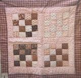 Antique 16 Patch Crib Quilt