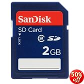 SanDisk 2 GB SD Memory Card ( SDSDB-2048-A10/A11, Retail Package)