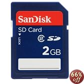 SanDisk 2 GB Class 2 SD Flash Memory Card SDSDB-2048-A11