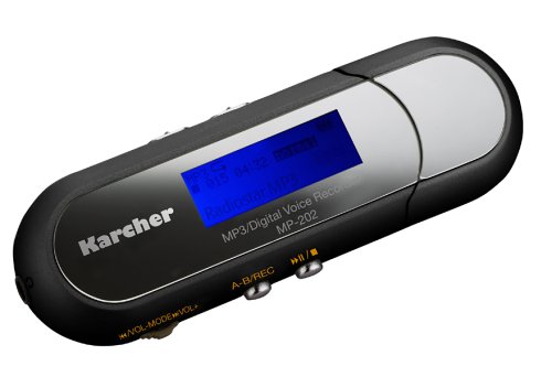 Kompaktanlagen: Karcher MP-202 Tragbarer MP3 Player mit 1 GB mit Radio