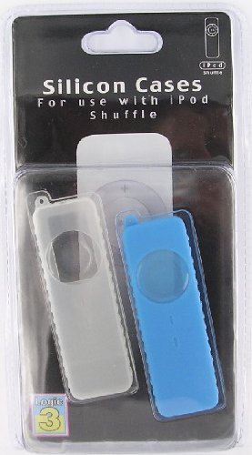Lautsprecher: Logic3 Silikon-Tasche f�r iPod shuffle 2er-Pack