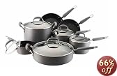 KitchenAid Gourmet Essentials 12-Piece Hard-Anodized Cookware Set
