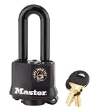 Master Lock 311DLH Black Covered Laminated Steel Pin Tumbler Padlock