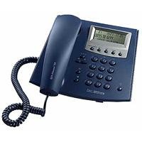 Digitalkameras: DSC Zettler ZET-Phone 35 Schnurgebundenes analoges Telefon mit CLIP- und Freisprech-Funktion, blau-metallic