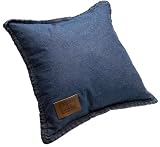 Tommy Hilfiger Classics Denim 18-Inch Decorative Pillow, Stonewash