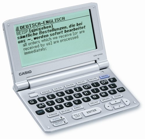 Camcorder: Casio W�rterbuch EW-G100 inklusive Ledertasche im Wert von 29,90