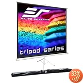 Elite Screens Tripod Portable Screen, Max White 1.1 Gain, 113