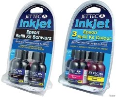 Drucker: Epson black Refill Kit, 3 x 30 ml + 1 x 30ml Cartridge Flush