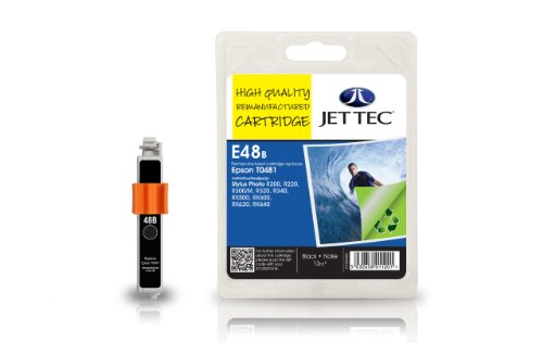 Telekommunikation: Jet Tec Patrone E92B Extra Life Tinte schwarz Stylus Photo R200/R300/RX500/RX600