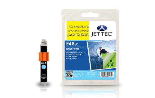 Telekommunikation: Jet Tec Patrone E92LC Extra Life Tinte hellcyan Stylus Photo R200/R300/RX500/RX600
