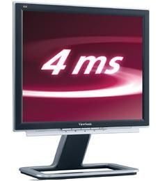 Verst&auml;rker und Receiver: Viewsonic VX724 17 Zoll TFT Monitor silber/schwarz DVI (Kontrast 500:1, 3 Ms Reaktionszeit)