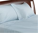 500-Thread-Count 100% Cotton Sateen King Sheet Set, Dusty Blue