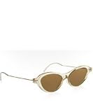 Prada pale yellow retro sunglasses