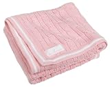Nautica Baby Cable Knit Blanket, Pink